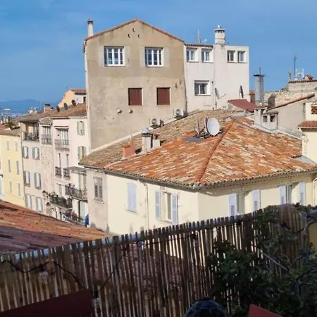 06m - Old Beautiful Duplex Terrace With Sea View * أنتيب